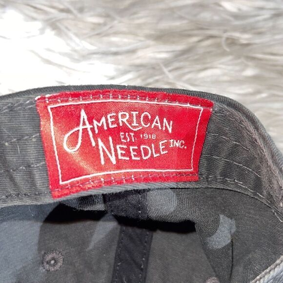 American Needle Hat cap letter N Vintage baseball embroidered washed charcoal - Picture 4 of 10